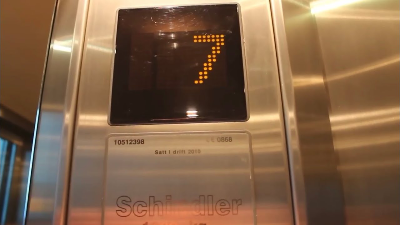 Schindler EuroLift MRL Traction elevator @ Quality Hotel, Narvik, Norway.
