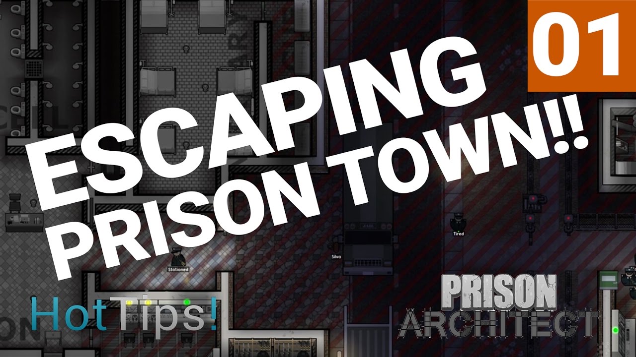 Let's Escape Prison Town #1 - Ep 01 - MAYHEM!! - Prison Architect - Gameplay