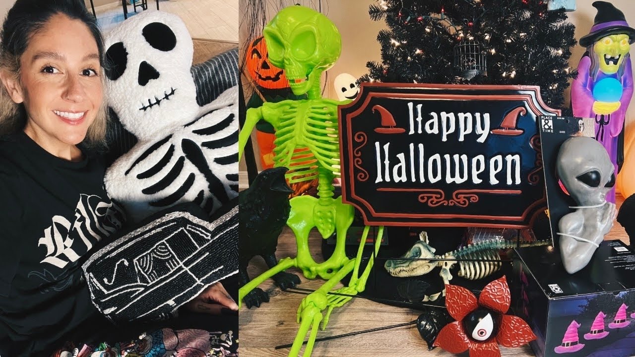 HALLOWEEN HAUL 2024!🎃 House Tour of my Spooky Pickups..So Far!🖤 + Target Update & ANTS! Spooky Vlog!
