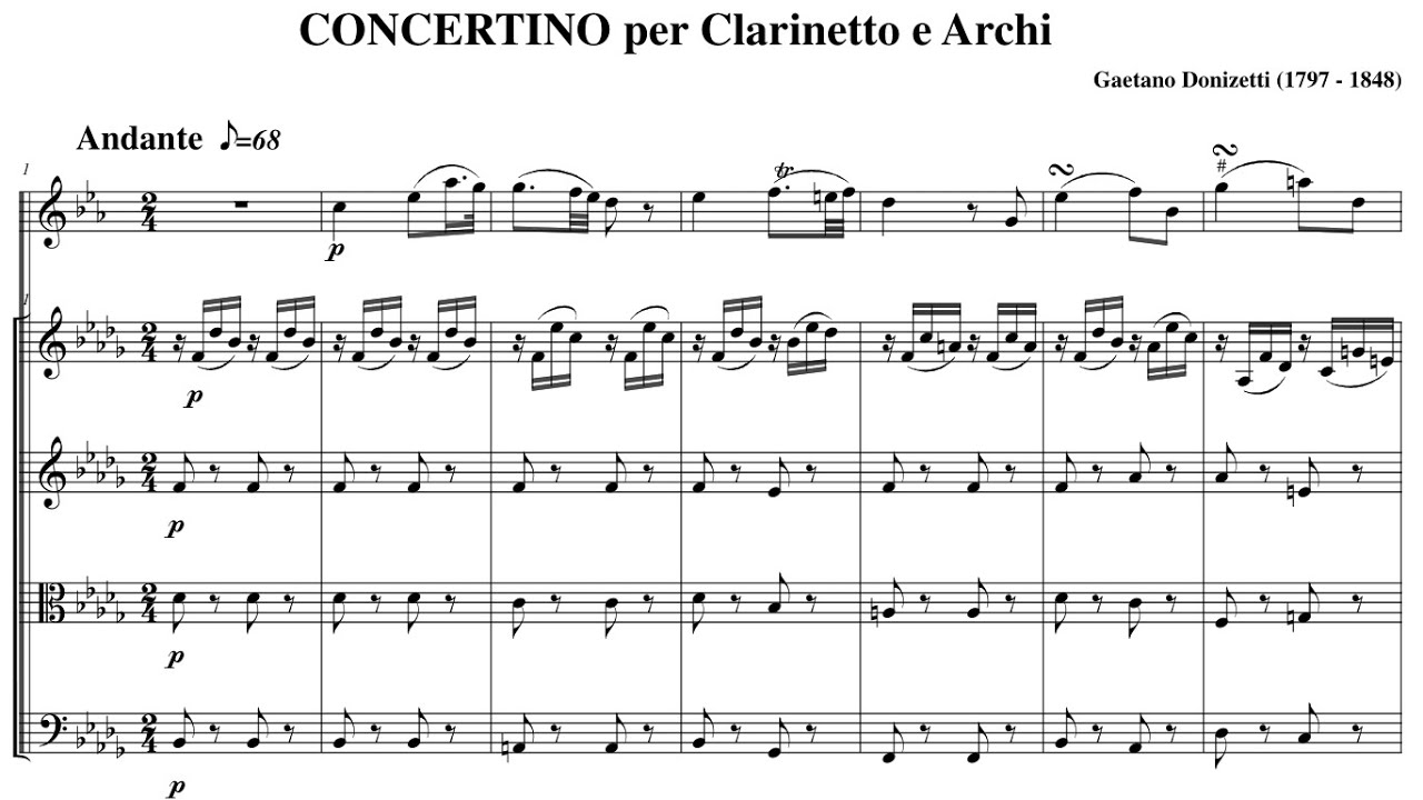 Gaetano Donizetti (1797-1848) - Clarinet Concertino