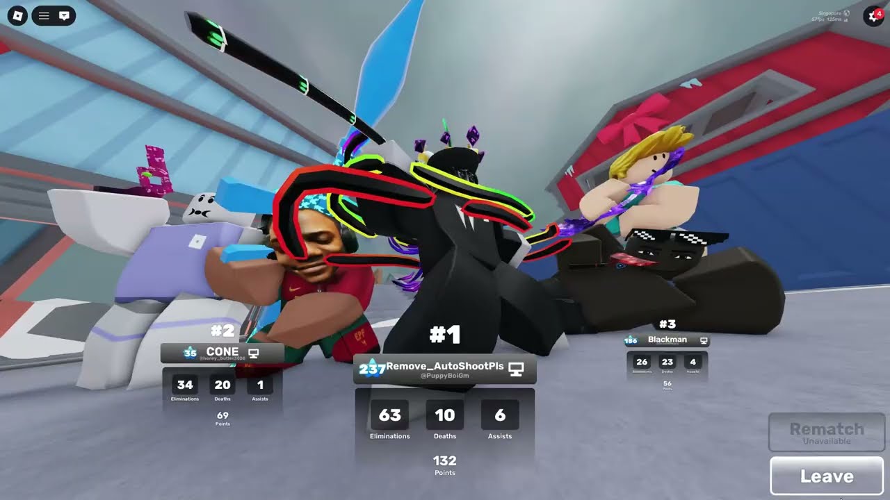 Roblox Rivals, free for all gameplay