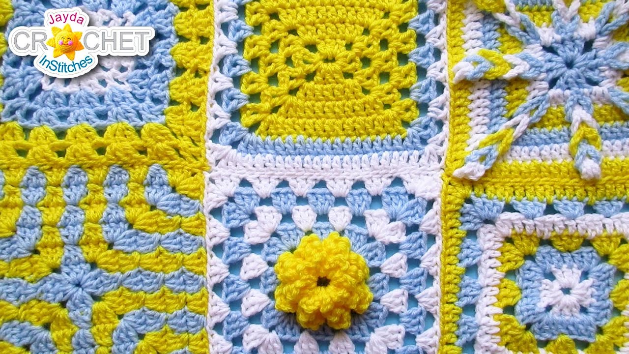 Join Granny Squares with the Ladder Stitch - No Corner Holes! Granny's Magical Cupboard CB 2024