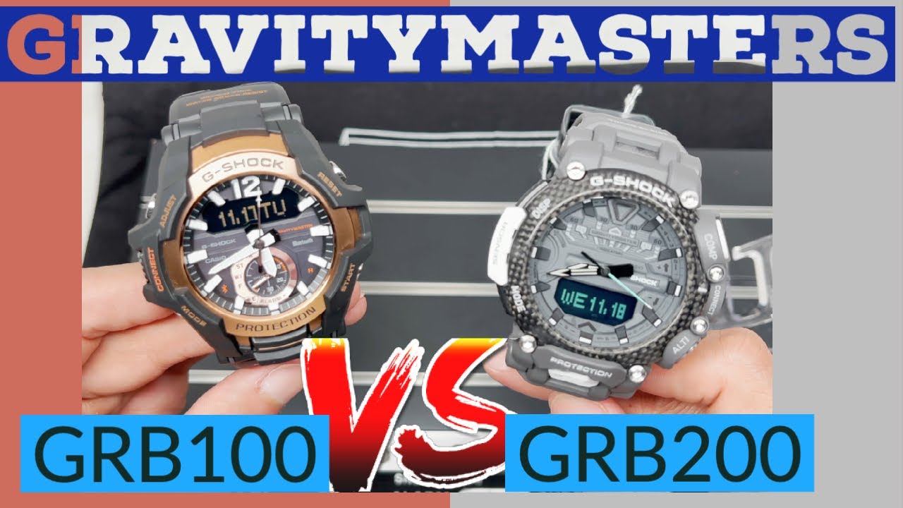 G-Shock GRB100 VS NEW GRB200 - What's the difference - Comparison - Features - Which One to Buy -