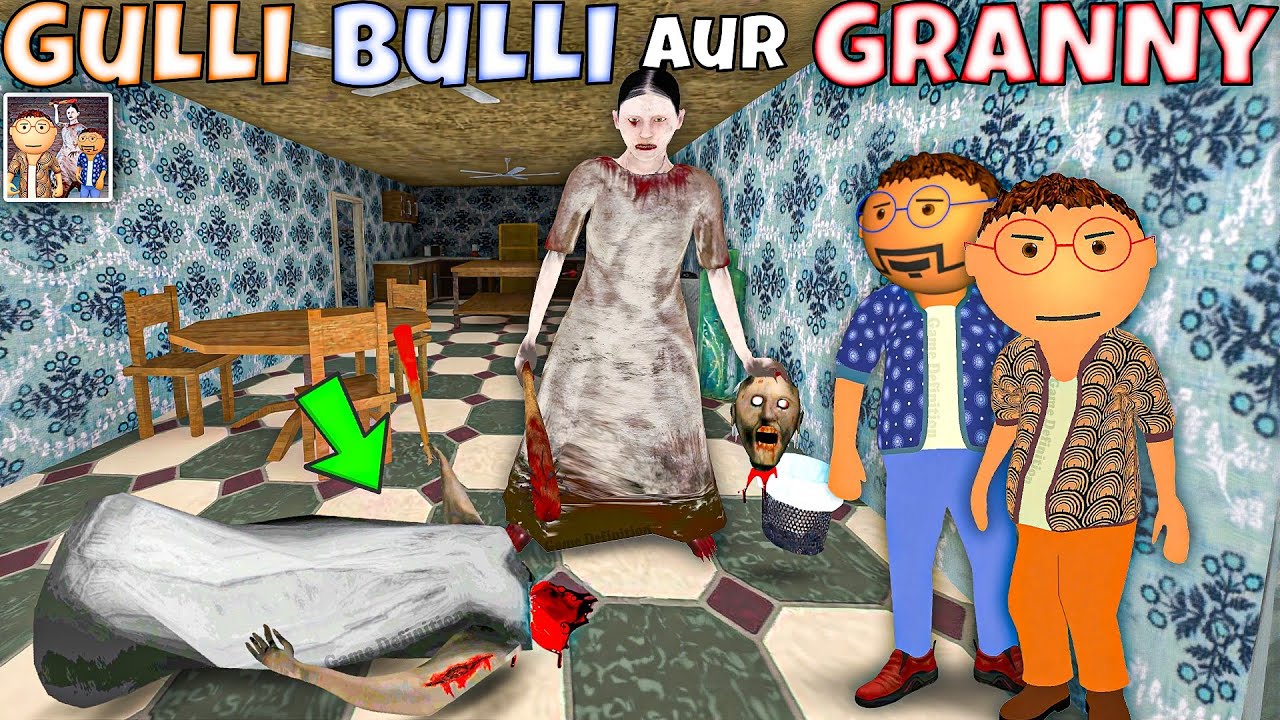 Gulli Bulli Aur Granny Roof Escape | gulli bulli aur granny game definition hindi part 1 rope escape