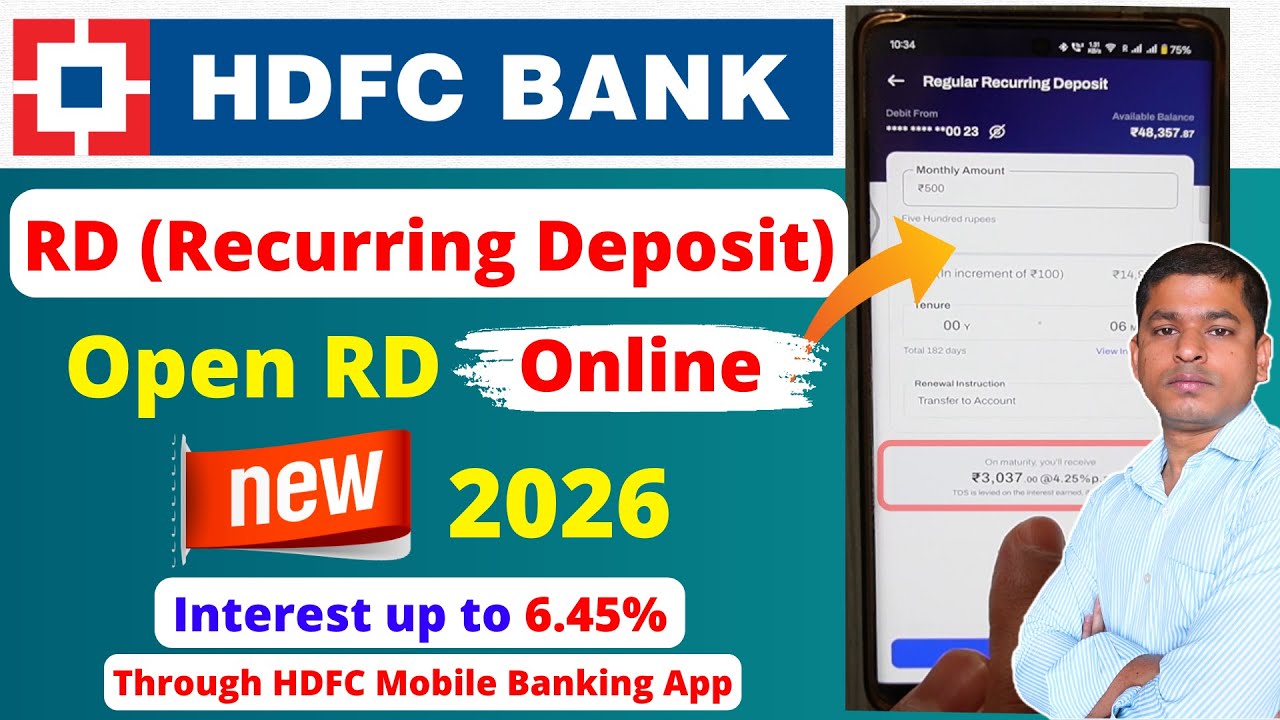 HDFC RD Account Open Online (No Branch Visit!) 2026