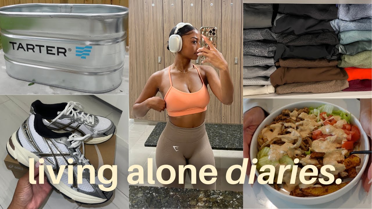 weekly diaries // exiting my lazy girl era & resetting + new desk + cold plunge set up + more