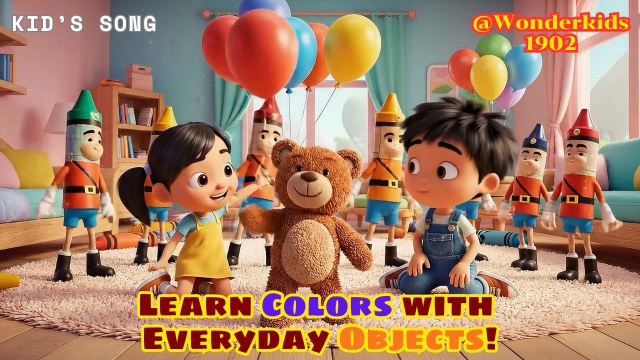 Learn Colors with Everyday Objects for Kids | Fun Color Learning @WonderKids1902 #wonderkids1902