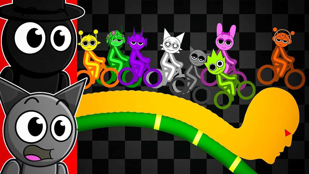 Sprunki STICK MAN Bike Race!!
