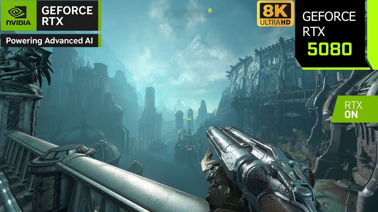DOOM Eternal | RTX 5080 8K, 4K, 1440p DLSS 4 Quality | Ray Tracing | i7 14700F | PC Performance