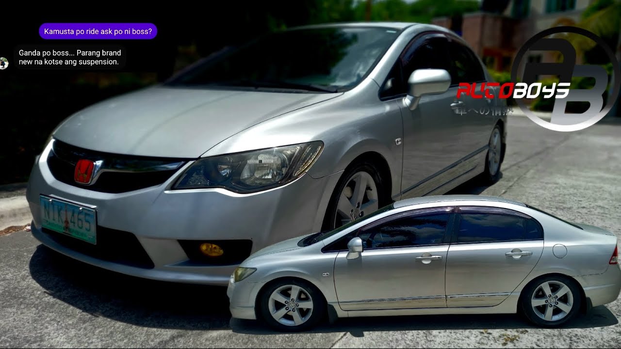 HONDA CIVIC FD from putol springs to L&T lowering springs by autoboys