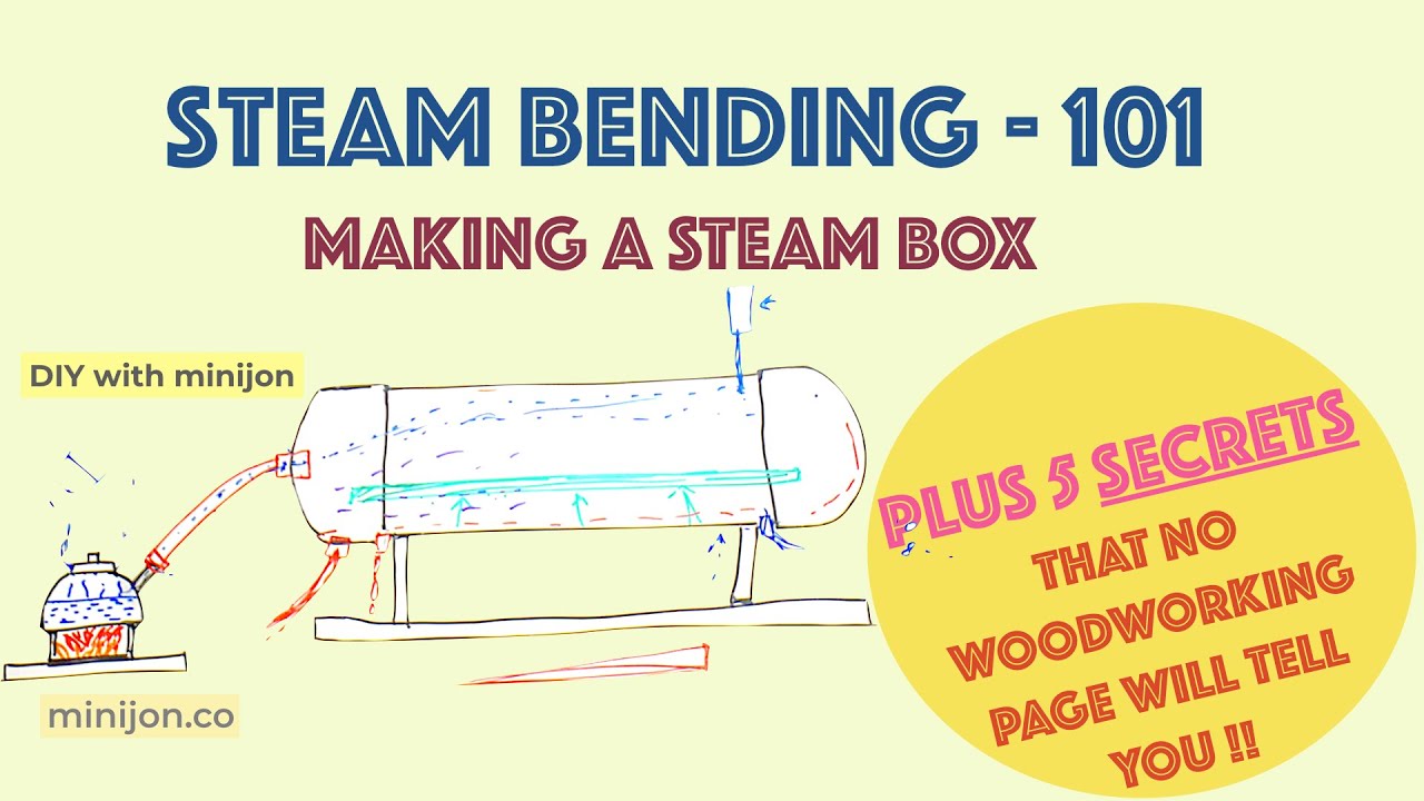 Crazy simple idea for steam bending wood in PVC pipe | built steam box | wood bending free tutorial