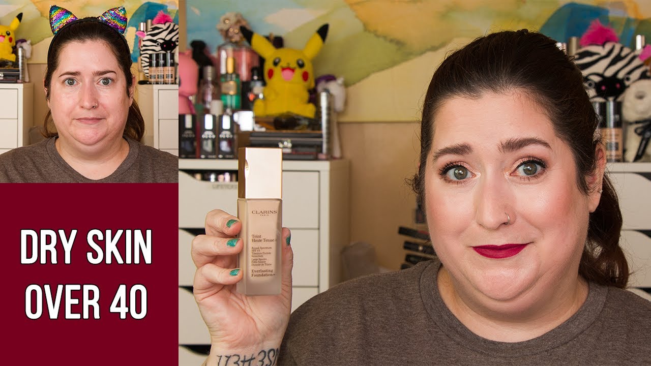 CLARINS EVERLASTING FOUNDATION+ | Dry Skin Review & Wear Test