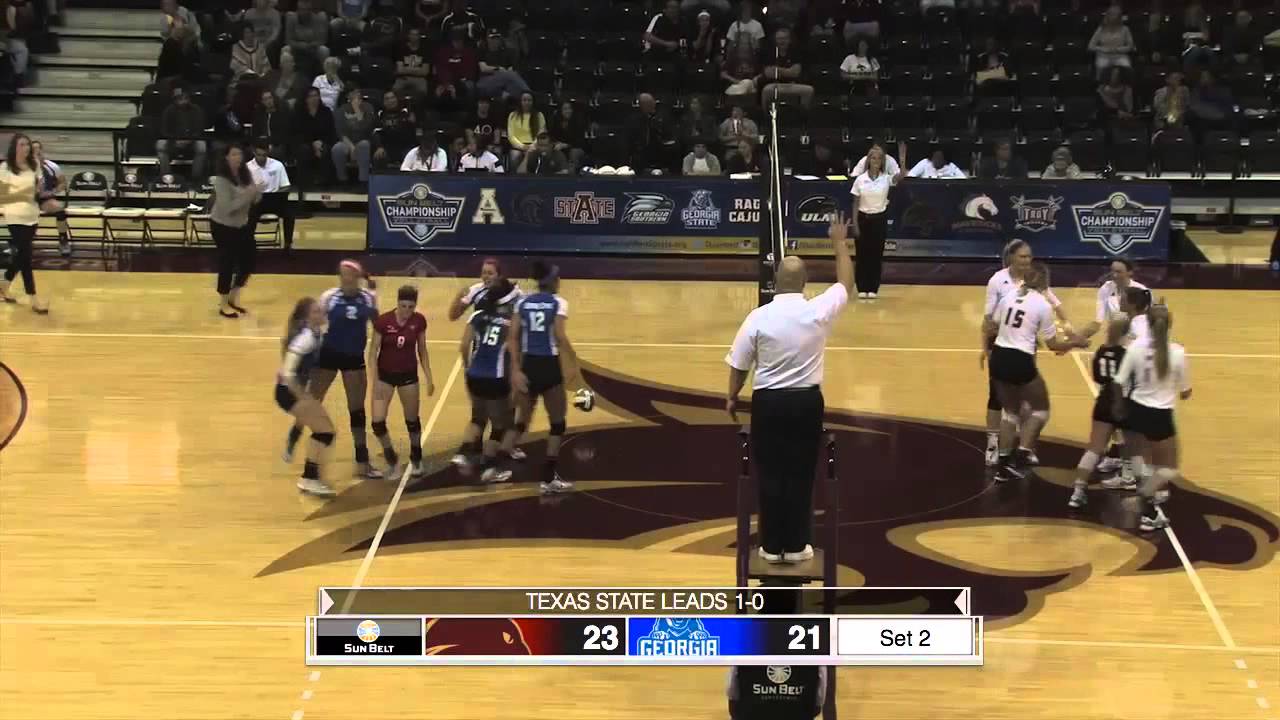 2014 Sun Belt Conference Volleyball Championship᎓ Match 4 Georgia State vs Texas State