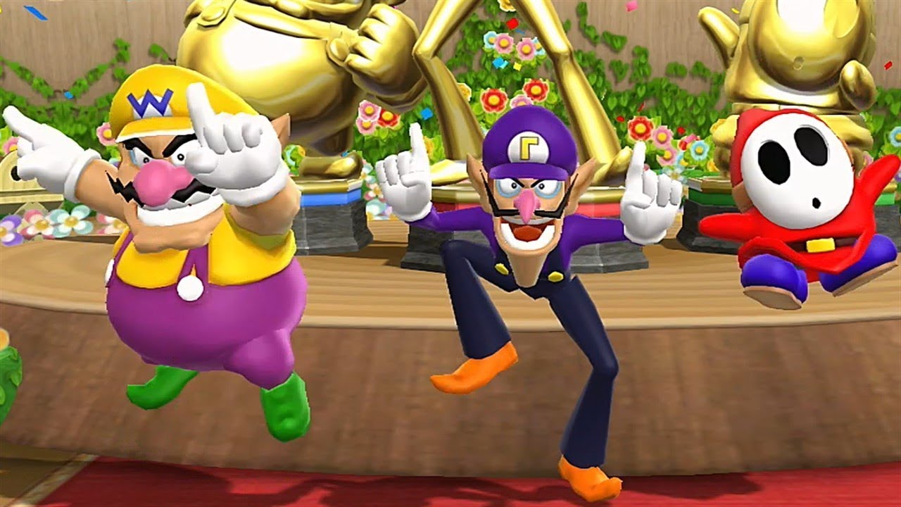 Mario Party 9◆Step It Up #526 (3 vs 1)Wario, Waluigi , Shy Guy vs Daisy◆Master Difficuty