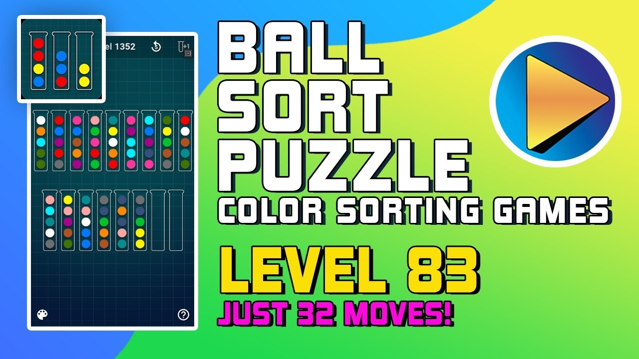 Ball Sort Puzzle - Color Sorting Games Level 83 Walkthrough [32 Moves!]