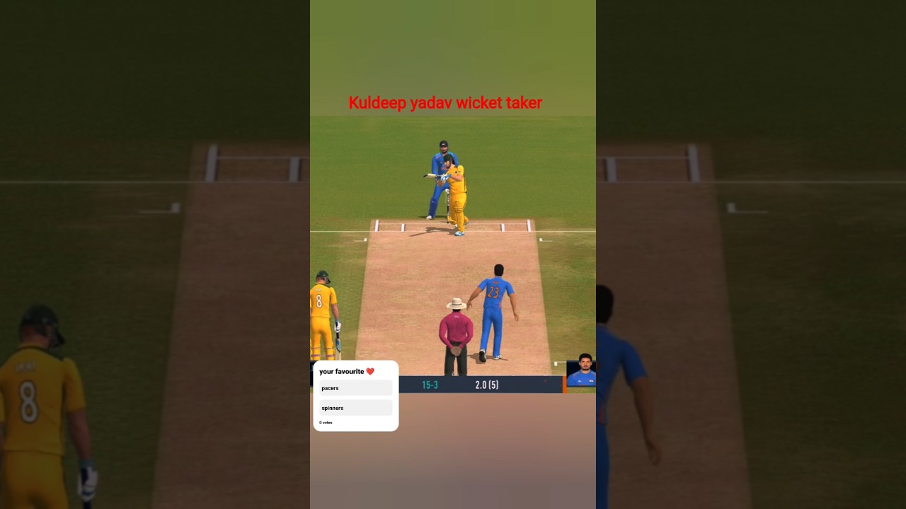 kuldeep yadav bowling in RC 24 game 