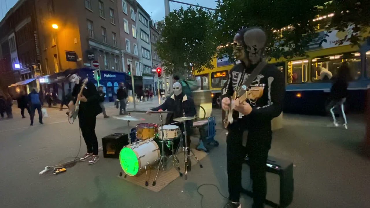 HALLOWEEN THEME | The 3 Busketeers Perform Message in a Bottle