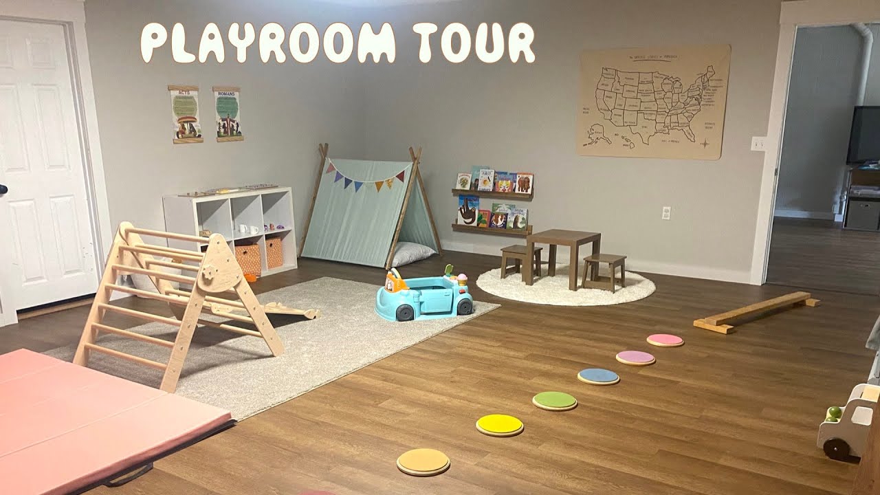 1 year old playroom tour - realistic play space