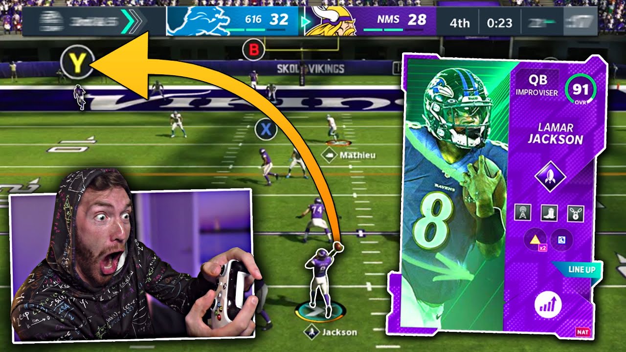 I threw THIS game-winning TD w/ MVP Lamar Jackson...