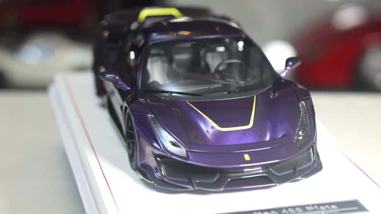 1/18 IVY Merit - Novitec Ferrari 488 Pista Viola HK