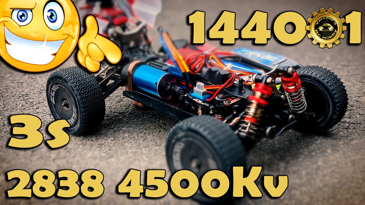 WLTOYS 144001 3s SPEED RUN - 2838 4500KV Motor Upgrade - vs XLF F-16 - 1/14th Scale LC TACON BUGGY