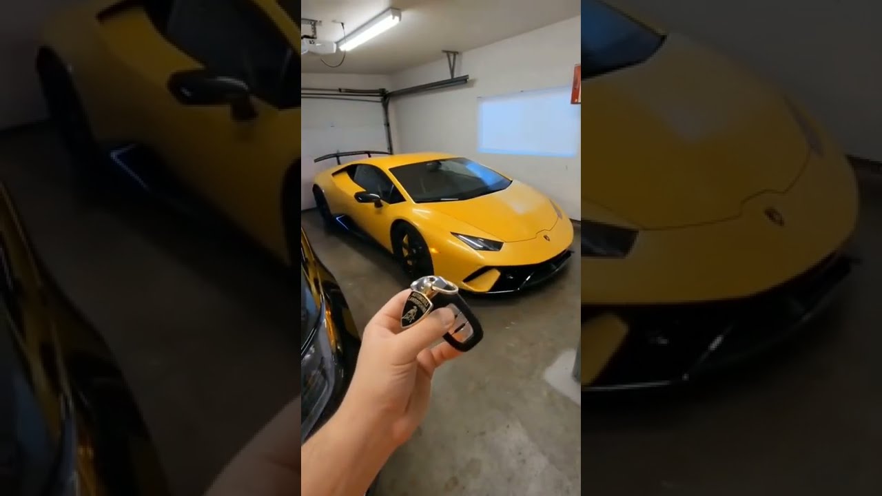 yellow lamborghini || Toy car in Real || magic lovers subscribe for more || 