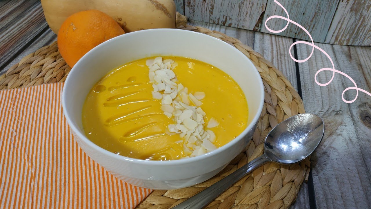 CREMA DE CALABAZA Y NARANJA, Fácil, sana y ligera con Mambo!!!