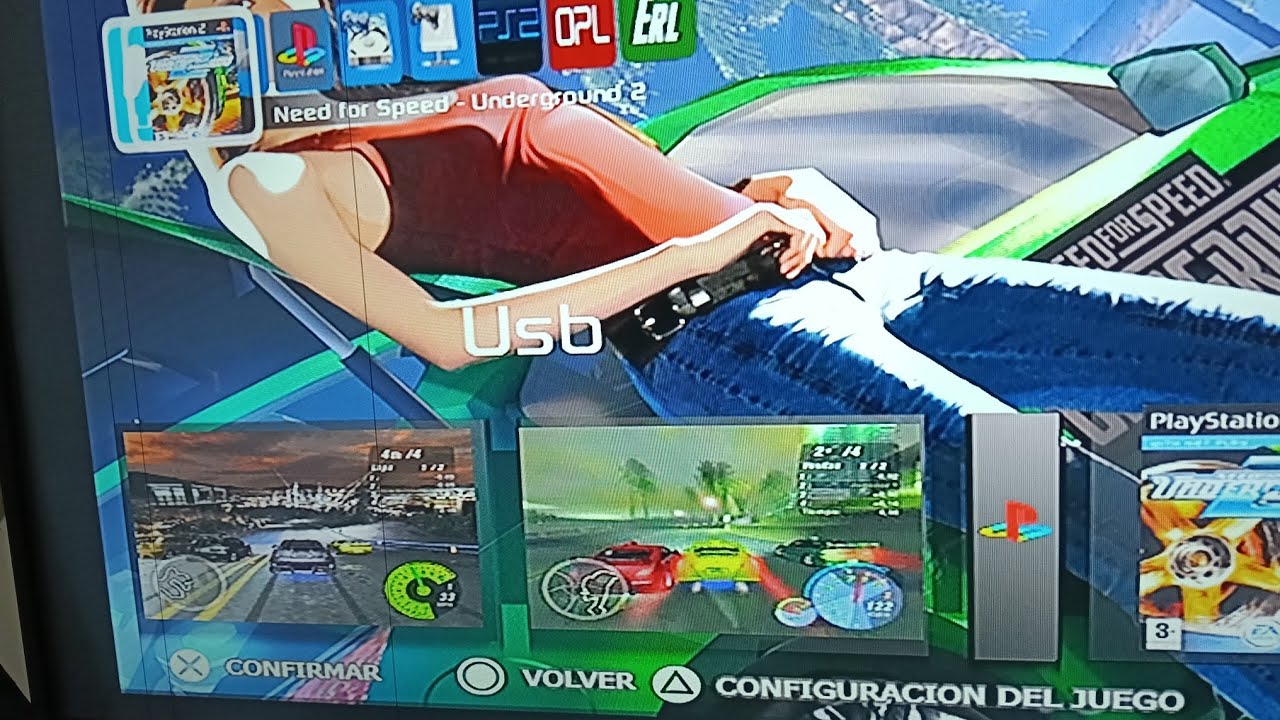 Disco duro 1 tera para Playstation 2 lleno de juegos al gusto probando need for speed underground 2