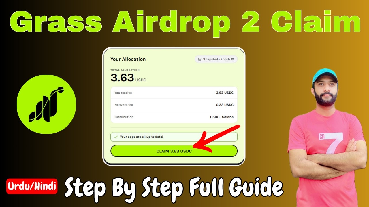 Grass Airdrop 2 Claim | grass Wallet Connect | Step By Step Full Guide| Urdu/Hindi