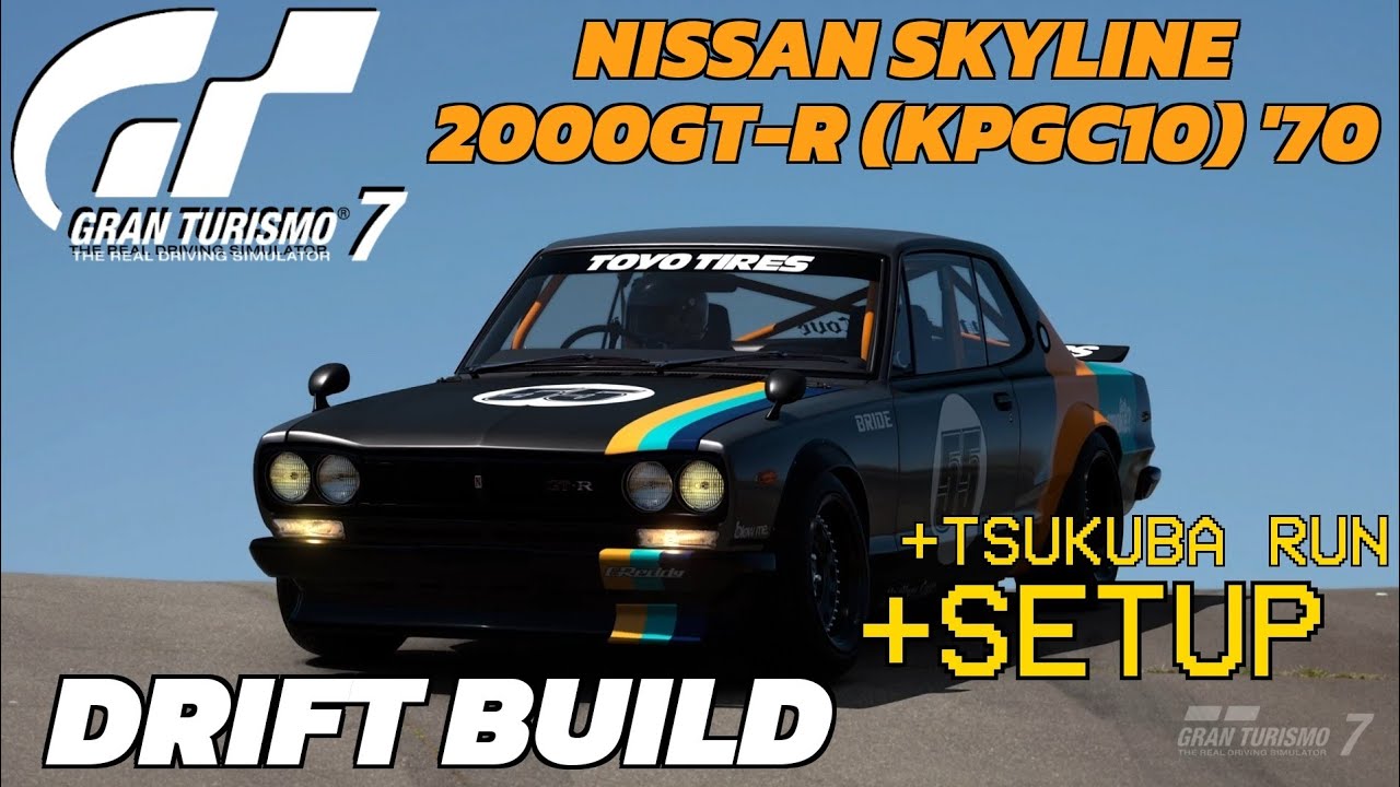 Nissan Skyline Hard Top 2000GT-R (KPGC10) '70 Drift Tune Setup Gran Turismo 7