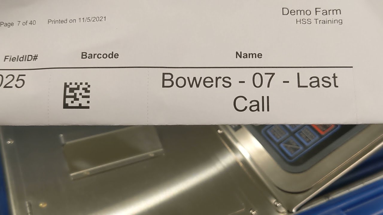 Understanding Field/Block and Variety ID tracking on the HSS Field Scale System
