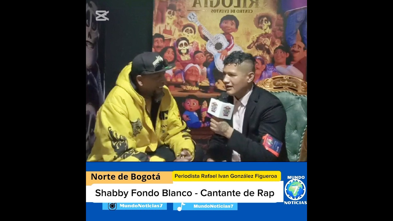 cantante de Fondo Blanco Shabby en el noticiero Mundo Noticias 7 - Rafael Gonzalez  #mundonoticias7