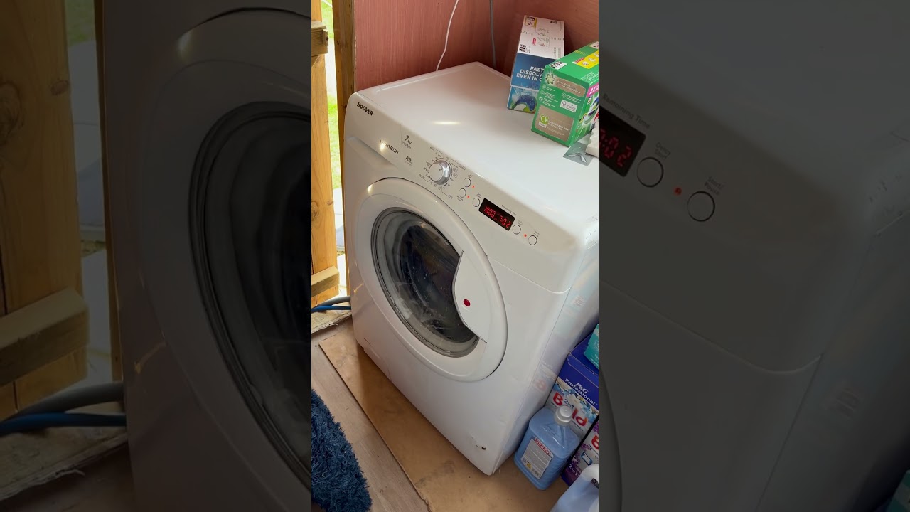Hoover VisionTech VTS715D21X washing machine || VERY unbalanced service mode spin
