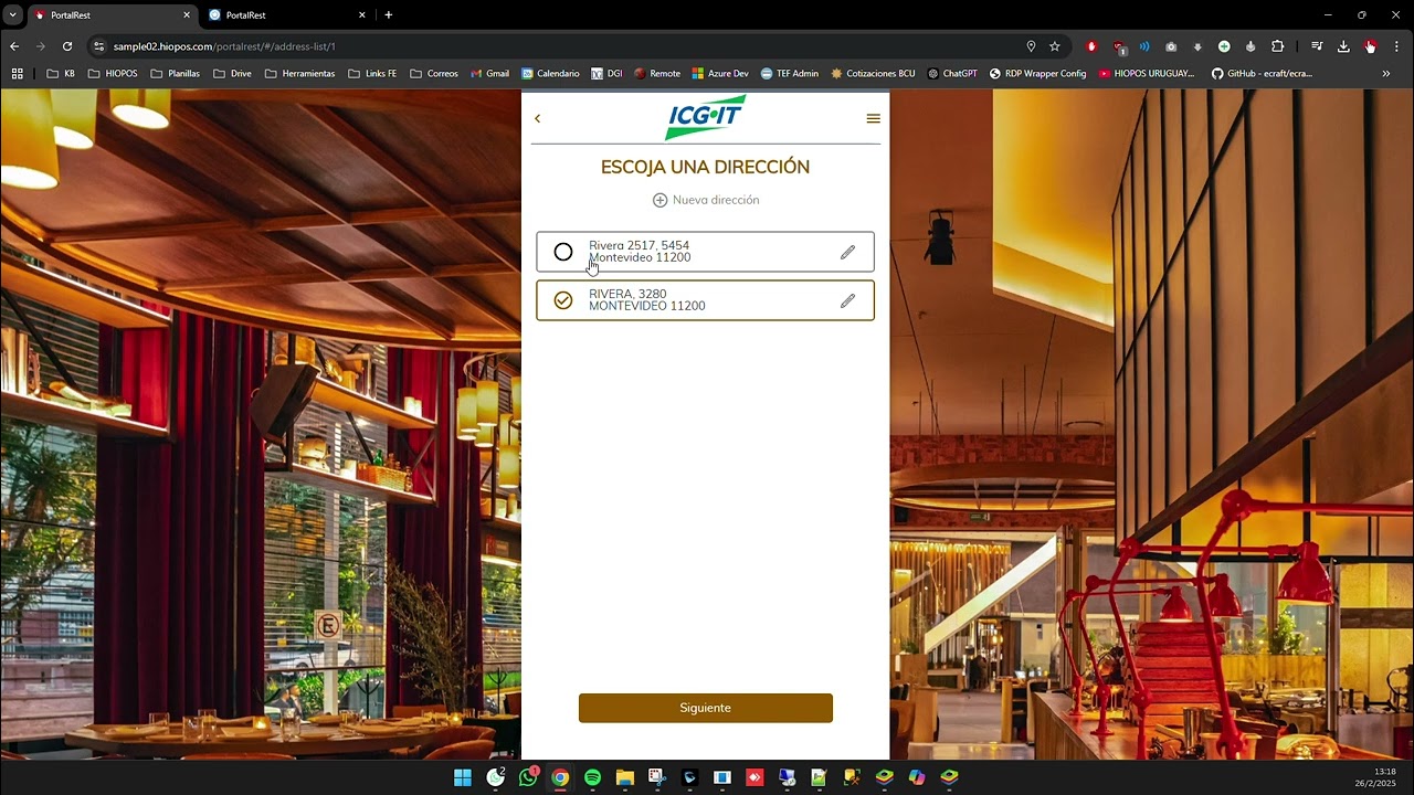 PortalRest - Precios por Zonas