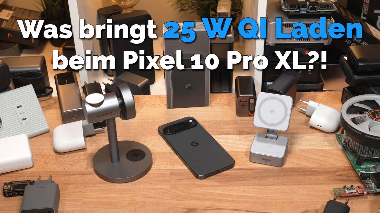 Was bringt QI 2.2 25 W kabelloses Schnellladen beim Pixel 10 Pro XL?