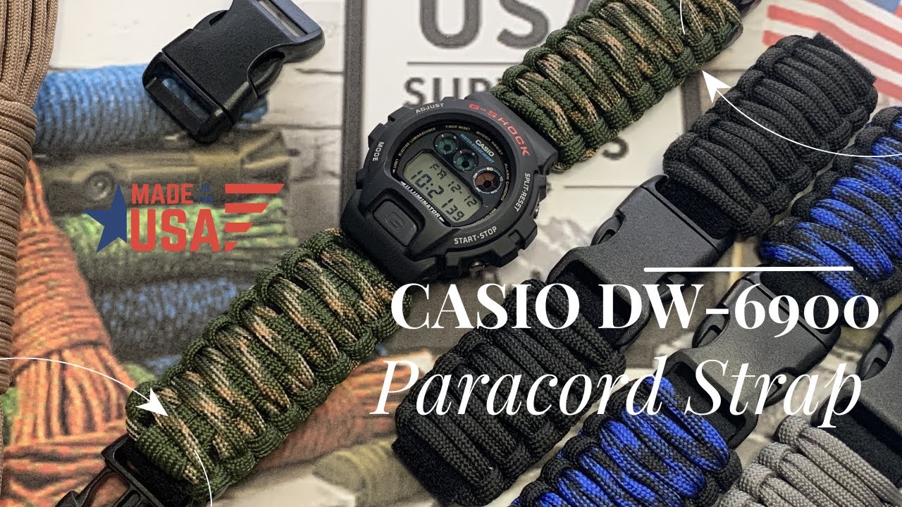 Upgrade Your Casio G-Shock DW-6900 with Paracord Camouflage Strap #casioparacordstraps