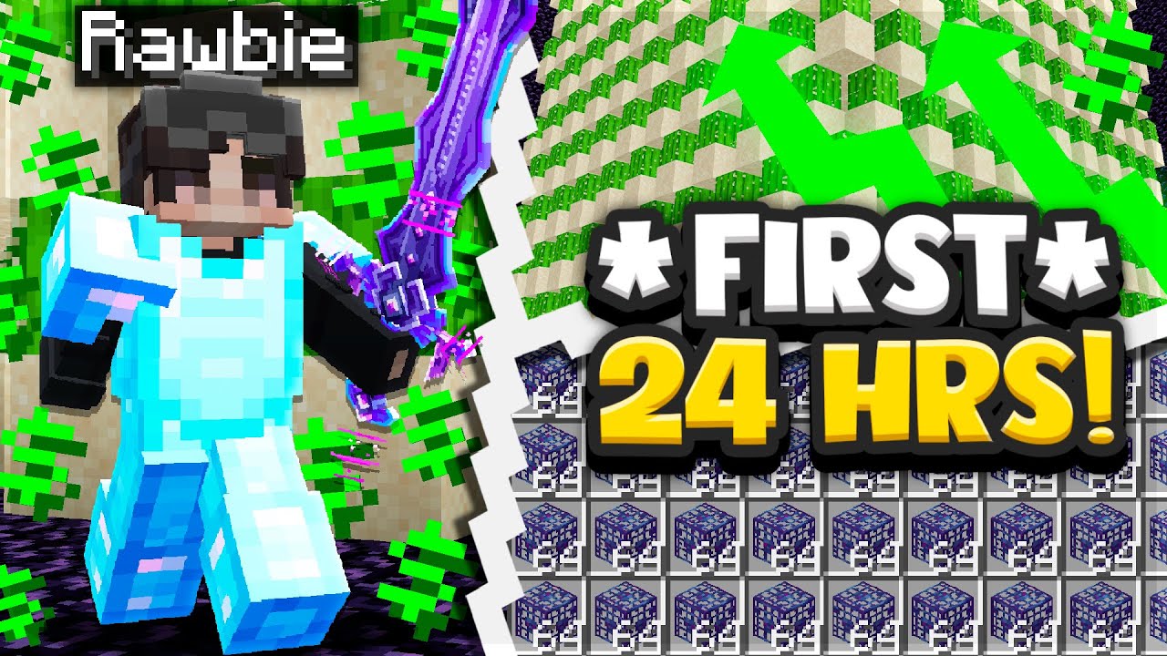 МОИ *БЕЗУМНЫЕ* ПЕРВЫЕ 24 ЧАСА В ОДИНОЧНОЙ ИГРЕ!* | Minecraft Factions | Complex Gaming [1]