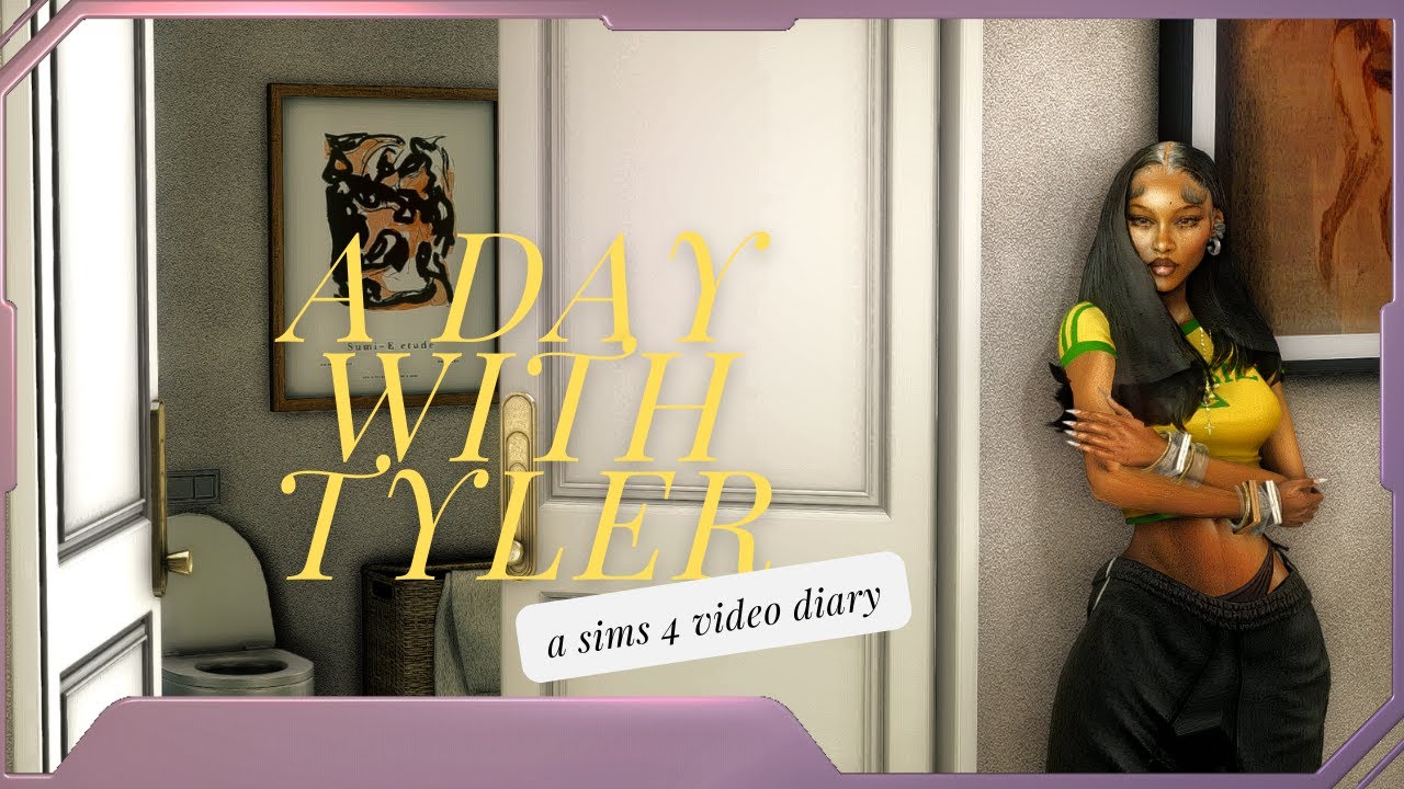 A DAY WITH TYLER | SIMS 4 VIDEO DIARY + CAS VIDEO