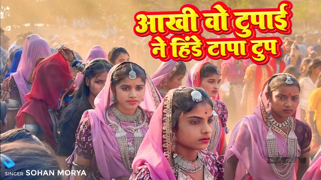 आखी वो टुपाई ने हिंडे | Aakhi Vo Tupai Ne Hinde Tapa Tup | Sohan Morya | Girls Adivasi Dance Video 