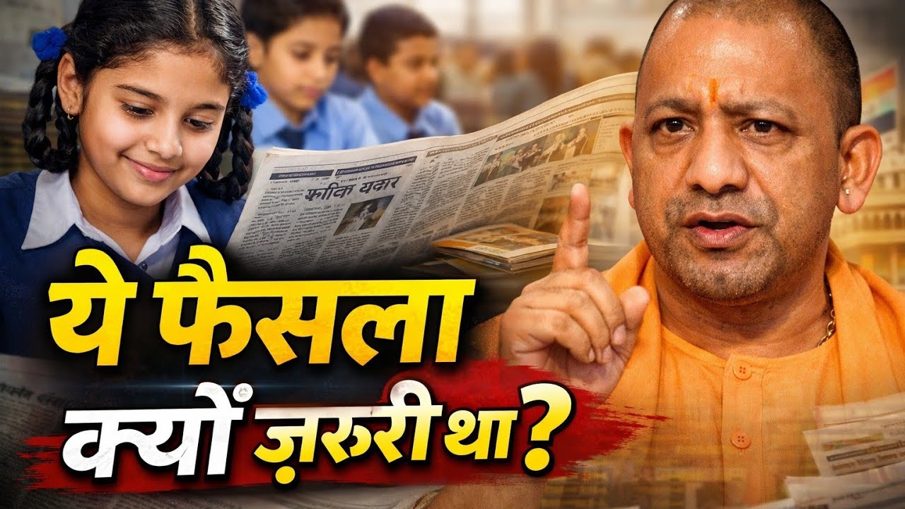 UP के सरकारी स्कूलों में अख़बार अनिवार्य | Yogi Govt का बड़ा फैसला | Education Analysis