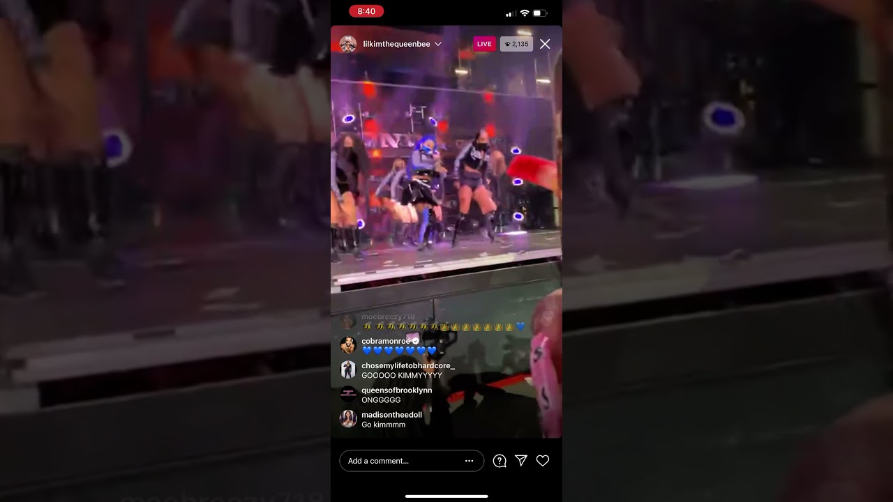 Lil Kim Live at the Nets Vs Timberwolves Game 3/29 IG Live