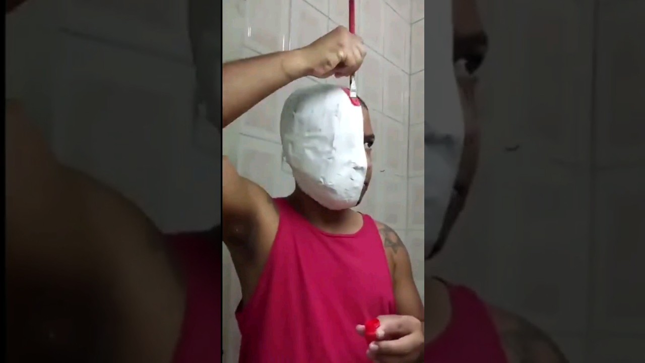 M&aacute;scara Homem de Ferro #youtube #makeup #pinturaartistica #makeuptutorial