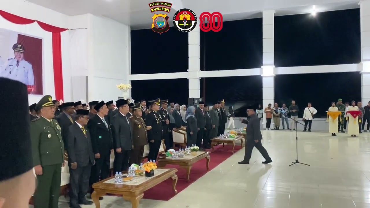 Kapolres Pulau Taliabu, Hadiri Kegiatan Pengukuhan Paskibraka Kabupaten Pulau Taliabu Tahun 2025