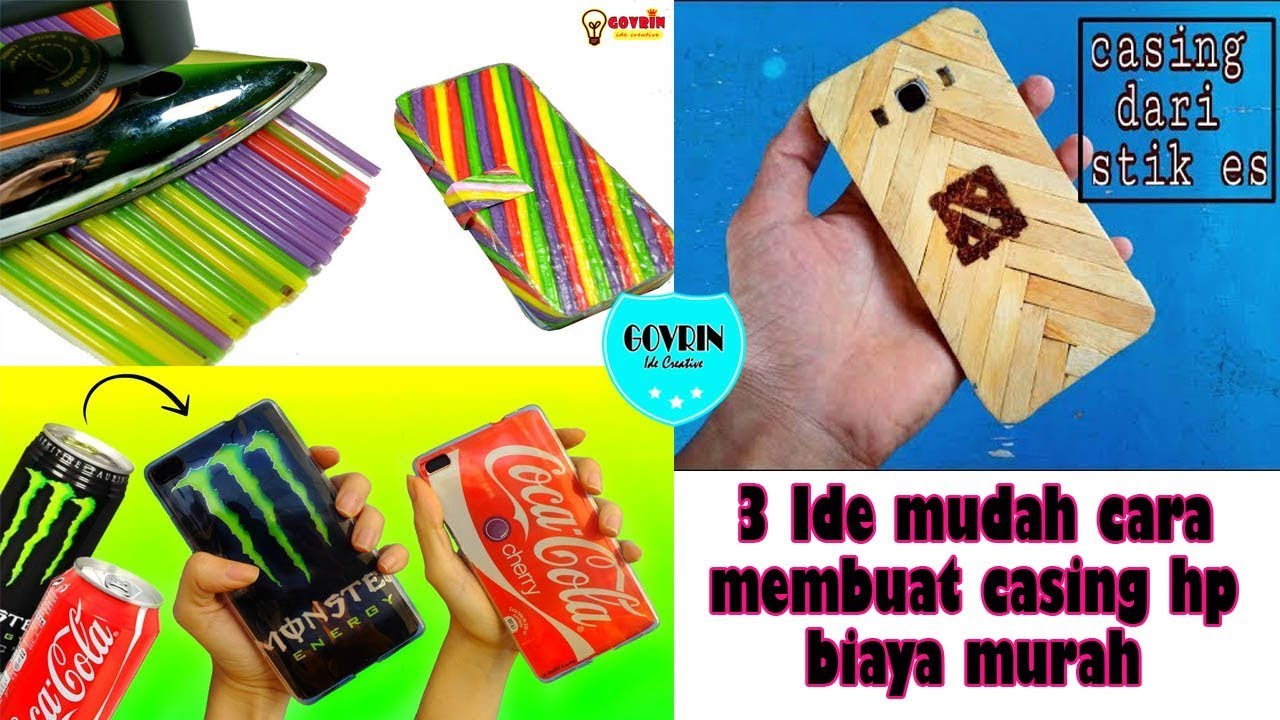 3 IDE MUDAH CARA MEMBUAT CASING HP DARI BARANG BEKAS | ide kreatif
