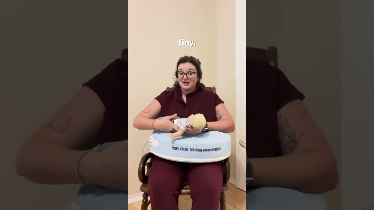 How to burp and adjust baby while using the MBF nursing pillow With Laura Silvas, RN, IBCLC, CPST