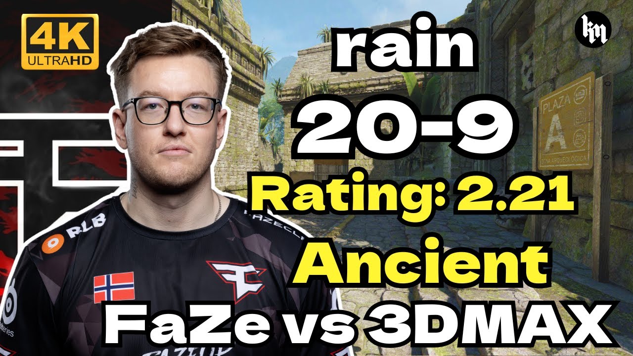 rain (20-9) FaZe vs 3DMAX (Ancient) | FISSURE Playground 2 