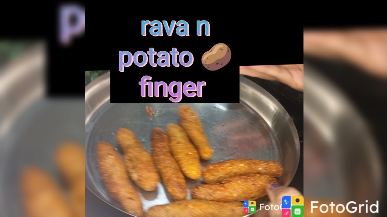 Tasty n crispy rava n 🥔 potato snacks 😋🤤😍