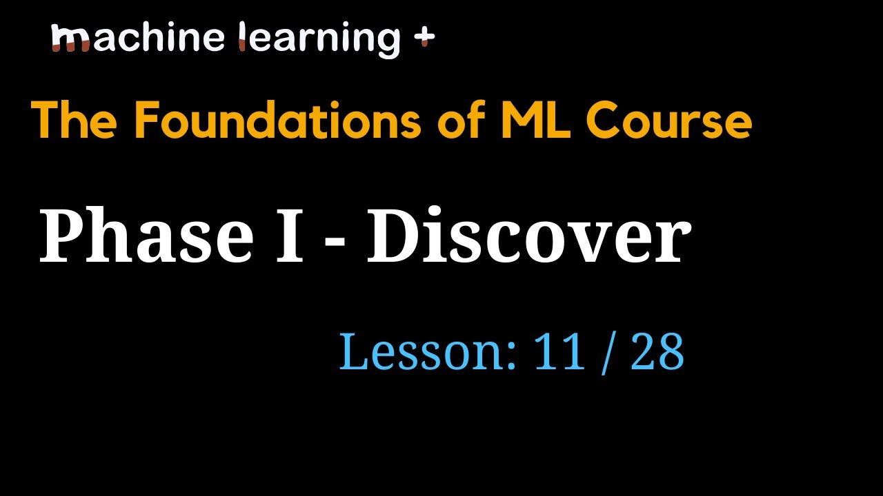 What is the First Phase of a successful ML Project? | #11 of 28 | Foundations of ML: The Big Picture