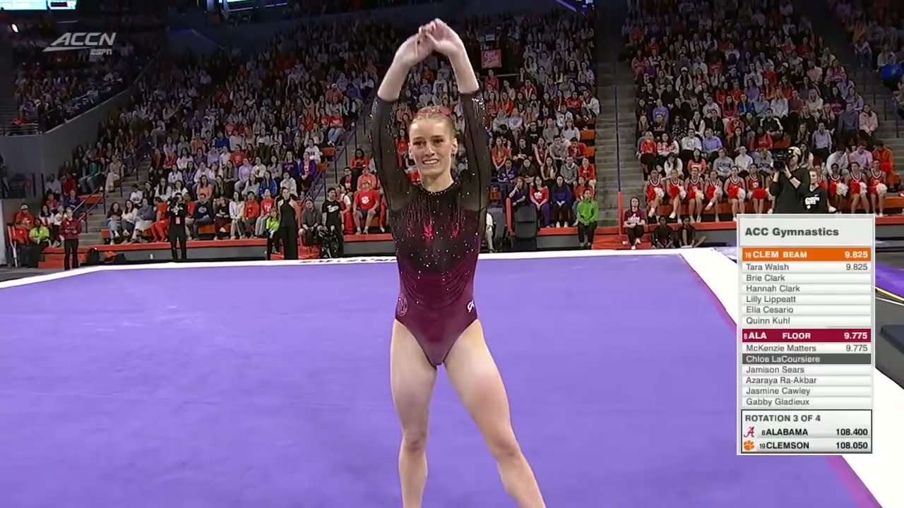 Chloe LaCoursiere (Alabama) - Floor (9.900) - 2026 Alabama at Clemson - NCAA Gymnastics