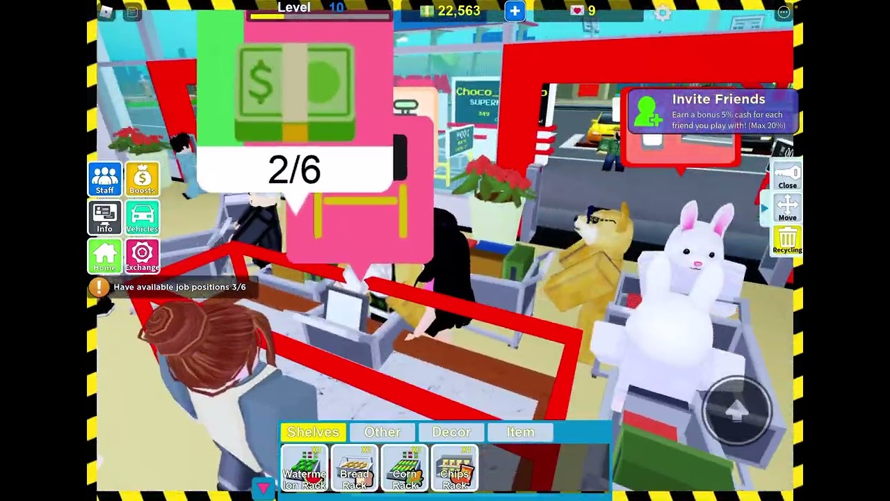 Omg I’m sooo busy 😦😂 (Roblox my super market) 